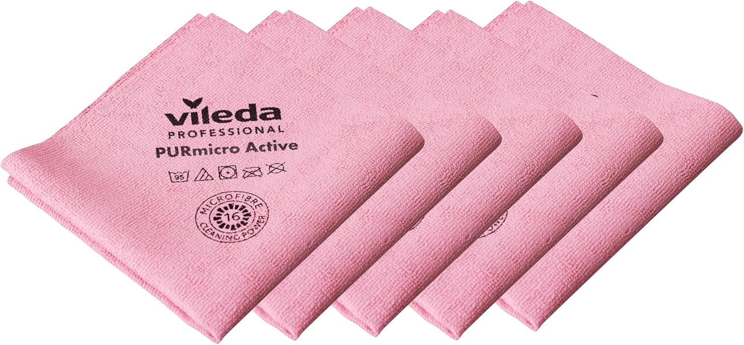 Vileda MicronQuick Panno In Microfibra 5 Pezzi - Verde 38x40cm - 2