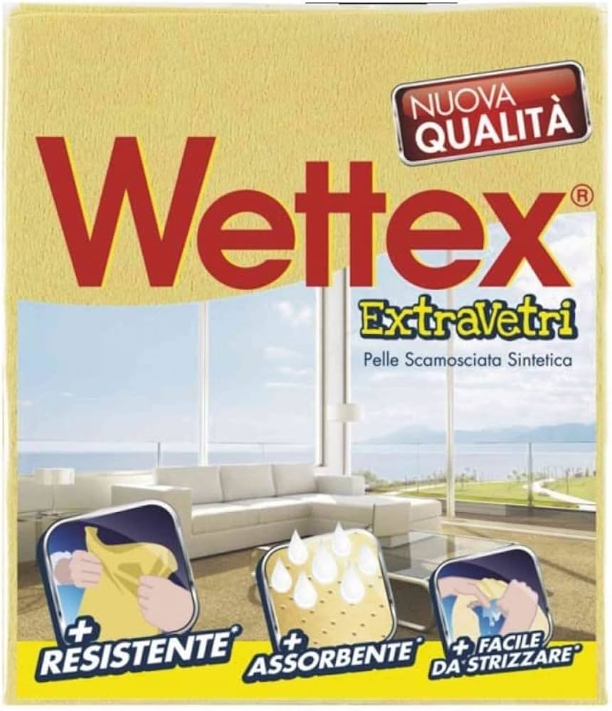 Panno in Pelle Scamosciata Sintetica - Wettex extravetri - 35x40