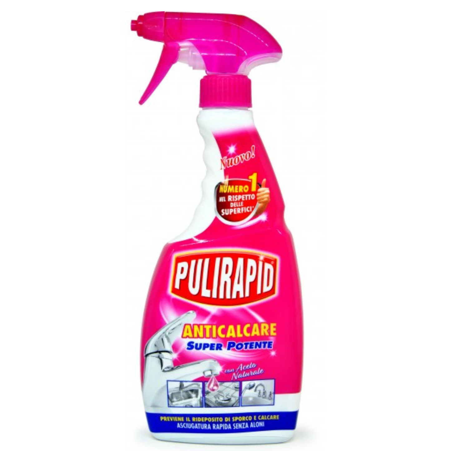 Anticalcare Igienizzante - Pulirapid - 500ml - Classic/Con Aceto Naturale