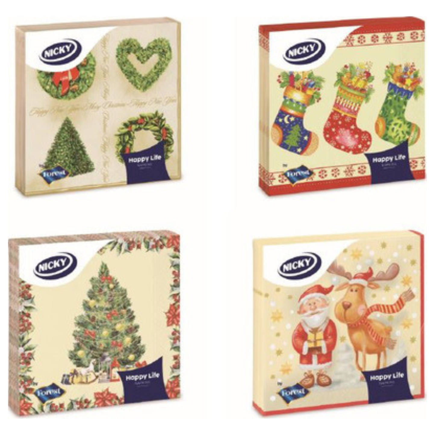 Tovaglioli Natalizi - Nicky - Fantasie Assortite - 20pz