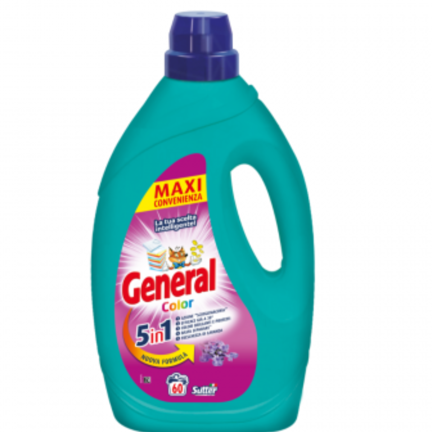 Detersivo Liquido Lavatrice - General - 5in1 - 60lav - Varie Fragranze