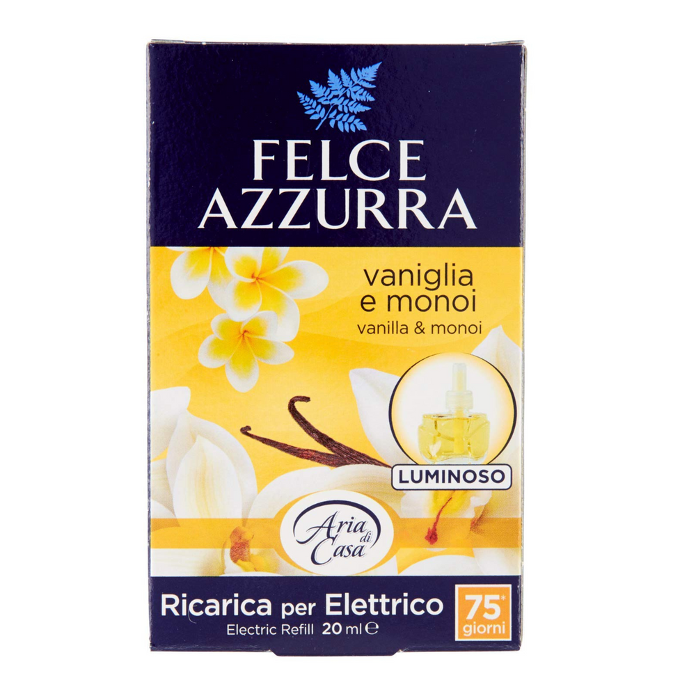 
                      
                        Ricarica per Diffusore Elettrico - Felce Azzurra - 20ml - Varie Fragranze
                      
                    