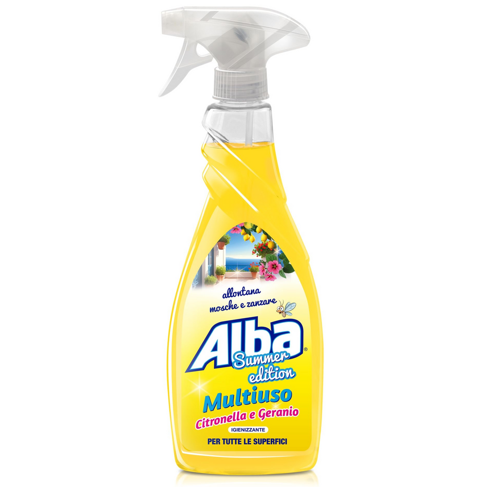 Igienizzante Multiuso Spray - Alba - Summer Edition Citronella e Geranio - 650ml