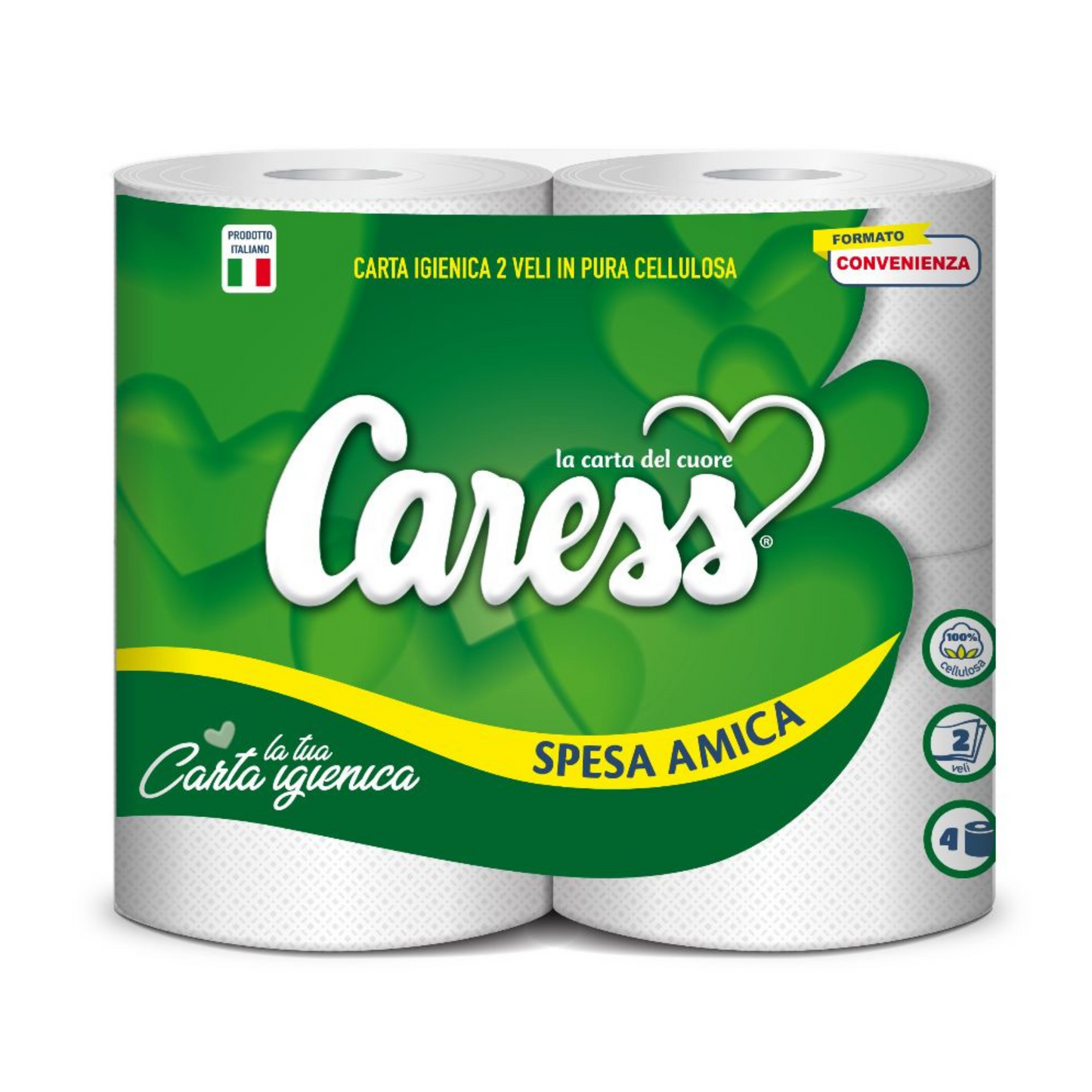 Carta Igienica - Caress - x4 - Spesa Amica