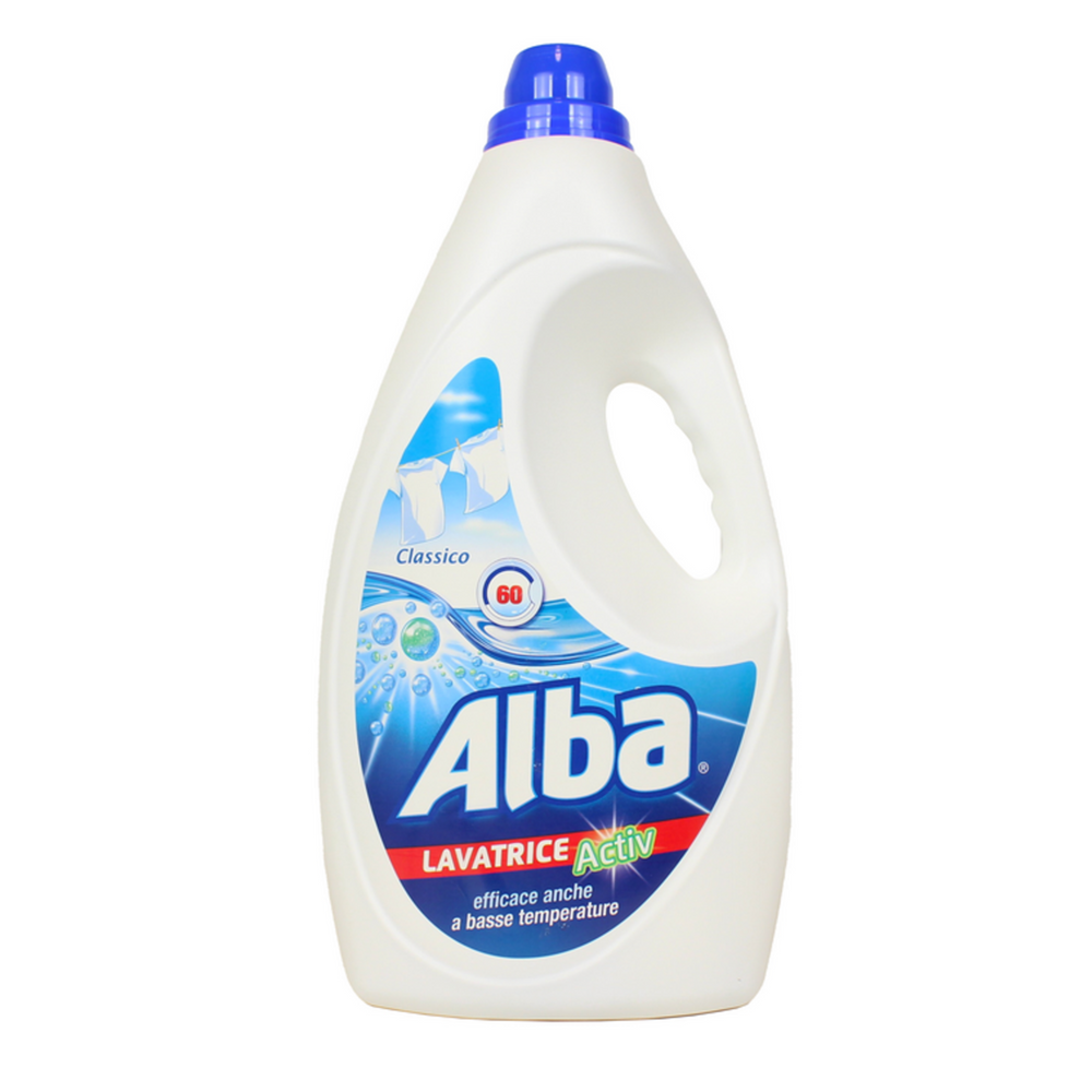 Detergente Lavatrice - Alba Active - 3LT - 60 LAV - Varie Fragranze