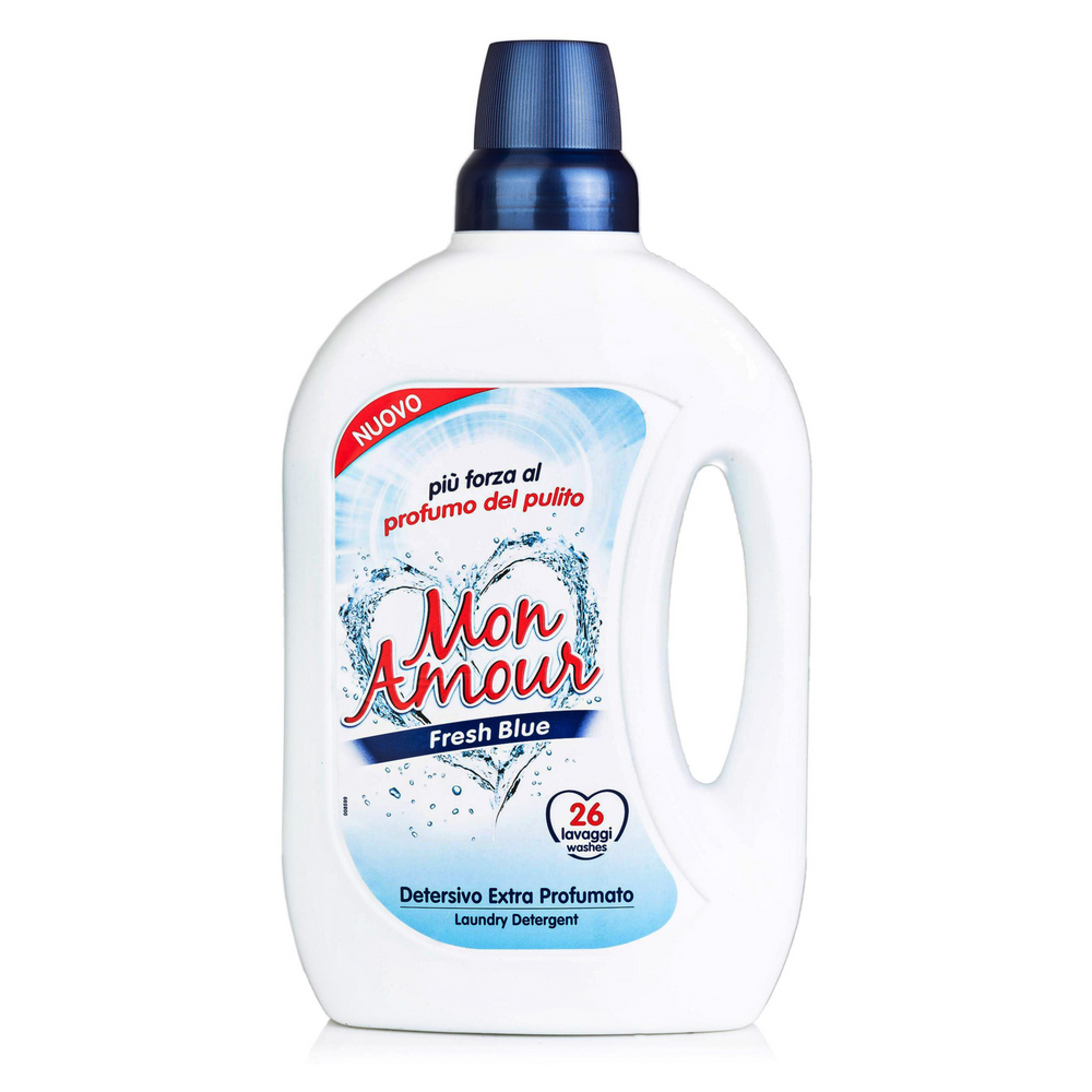Detergente Lavatrice - Mon Amour Felce Azzurra - 1,6 LT - Varie Fragranze